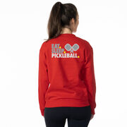 Pickleball Crewneck Sweatshirt - Eat. Sleep. Pickleball (Back Design)