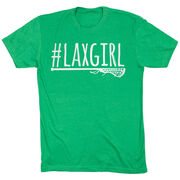 Girls Lacrosse Short Sleeve T-Shirt - #LAXGIRL