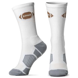 Football Woven Mid-Calf Socks - Ball