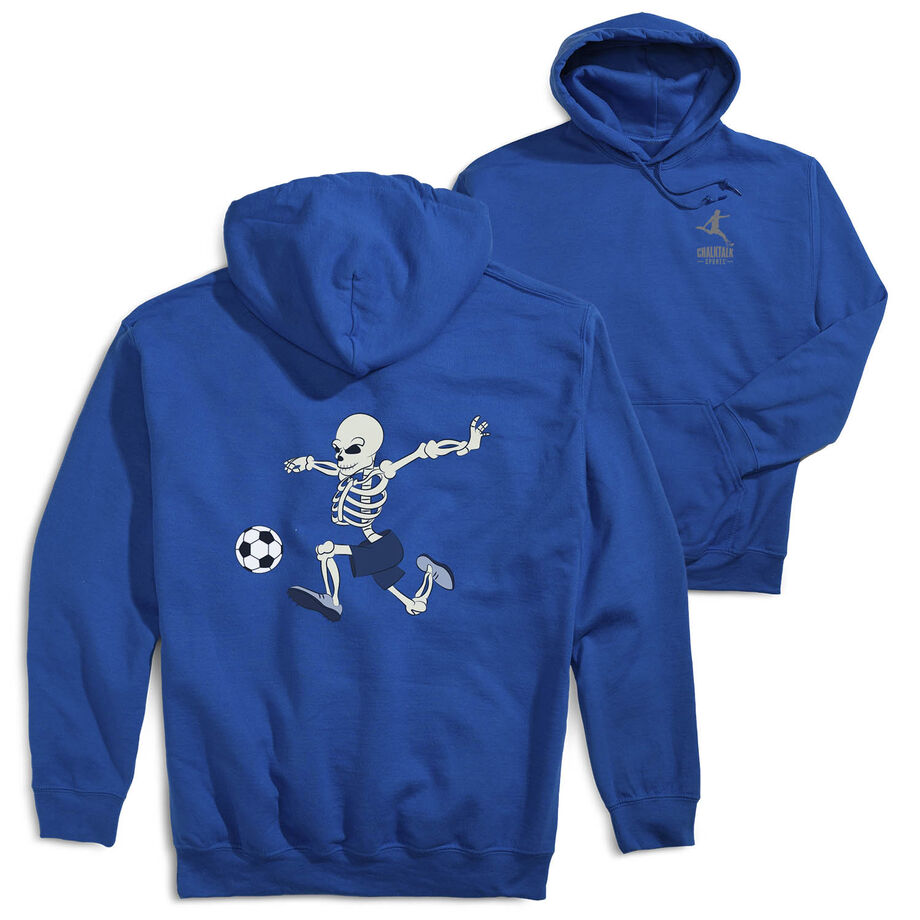 Soccer Hooded Sweatshirt - Skeleton Striker (Back Design)