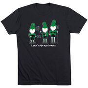 Guys Lacrosse  Short Sleeve T-Shirt - Laxin' With My Gnomies
