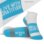 Socrates® Woven Performance Sock - Live with Gratitude