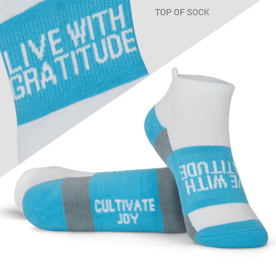Socrates® Woven Performance Sock - Live with Gratitude