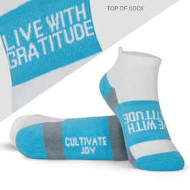 Socrates&reg; Woven Performance Sock - Live with Gratitude