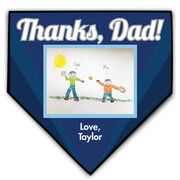 Softball Home Plate Plaque Your Artwork With Color Background