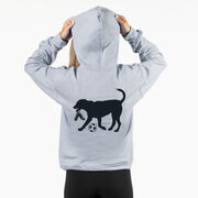 Soccer Hooded Sweatshirt - Sport The Soccer Dog (Back Design)