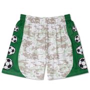Soccer Shorts - Green Digital Camo