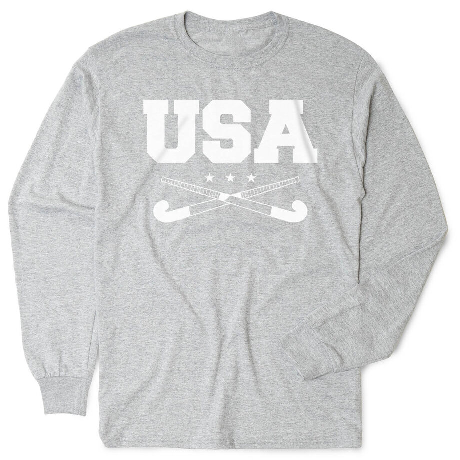 Field Hockey Tshirt Long Sleeve - USA