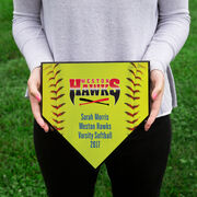 Softball Your Logo Home Plate Plaque