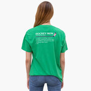 Hockey Short Sleeve T-Shirt - Hockey Mom Definition (Back Design) 