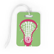 Girls Lacrosse Bag/Luggage Tag - Monogrammed Lax is Life