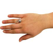 Silver Softball/Baseball Finger Ring