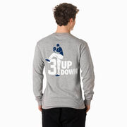 Baseball Tshirt Long Sleeve - 3 Up 3 Down  (Back Design)