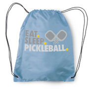Pickleball Drawstring Backpack - Eat. Sleep. Pickleball
