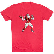 Football Short Sleeve T-Shirt - Touchdown Santa