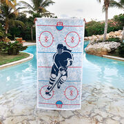 Hockey Premium Beach Towel - Hockey Girl