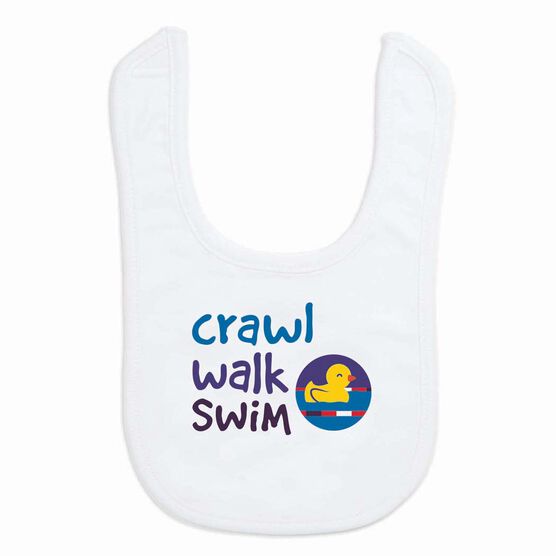 Swimming Baby Bib - Crawl Walk Swim