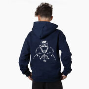 Football Hooded Sweatshirt - Santa Player (Back Design)