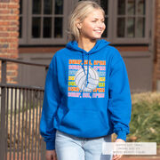 Volleyball Hooded Sweatshirt - Bump, Set, Spike