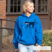 Baseball Hooded Sweatshirt - Navy Baseball Dog