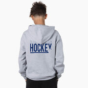 Hockey Hooded Sweatshirt - I'd Rather Be Playing Hockey (Back Design)