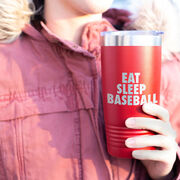 Baseball 20 oz. Double Insulated Tumbler - Eat Sleep Baseball