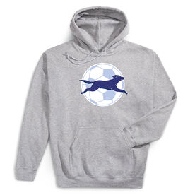 Soccer Hooded Sweatshirt - Kicks The Soccer Dog