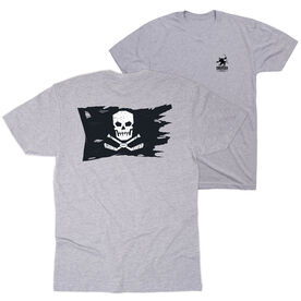 Hockey Short Sleeve T-Shirt - Hockey Pirate Flag (Back Design)