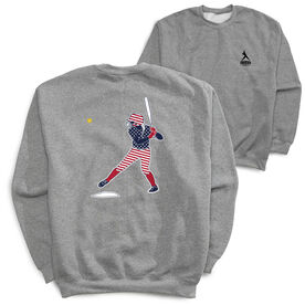 Softball Crewneck Sweatshirt - Softball Star (Back Design)