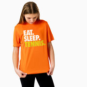 Tennis Short Sleeve Performance Tee - Eat. Sleep. Tennis.