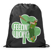 Baseball Drawstring Backpack - Feelin' Lucky Baseball