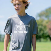 Guys Lacrosse Short Sleeve Performance Tee - Bad To The Bone