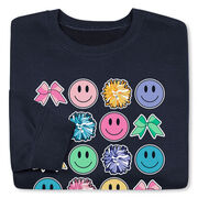 Cheerleading Crewneck Sweatshirt - Cheer Makes Me Happy