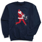 Baseball Crewneck Sweatshirt - Baseball Santa