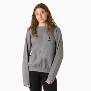Soccer Crewneck Sweatshirt - I'd Rather Be Playing Soccer (Round) (Back Design)