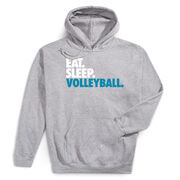 Volleyball Hooded Sweatshirt - Eat. Sleep. Volleyball.