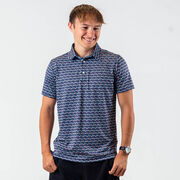 Pickleball Short Sleeve Polo Shirt - Cross Court