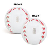 Engraved Baseball Front/Back - Custom Text