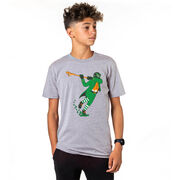 Guys Lacrosse Short Sleeve T-Shirt - Lacrosse Leprechaun