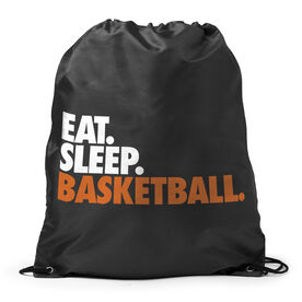 Basketball Drawstring Backpack Eat. Sleep. Basketball.