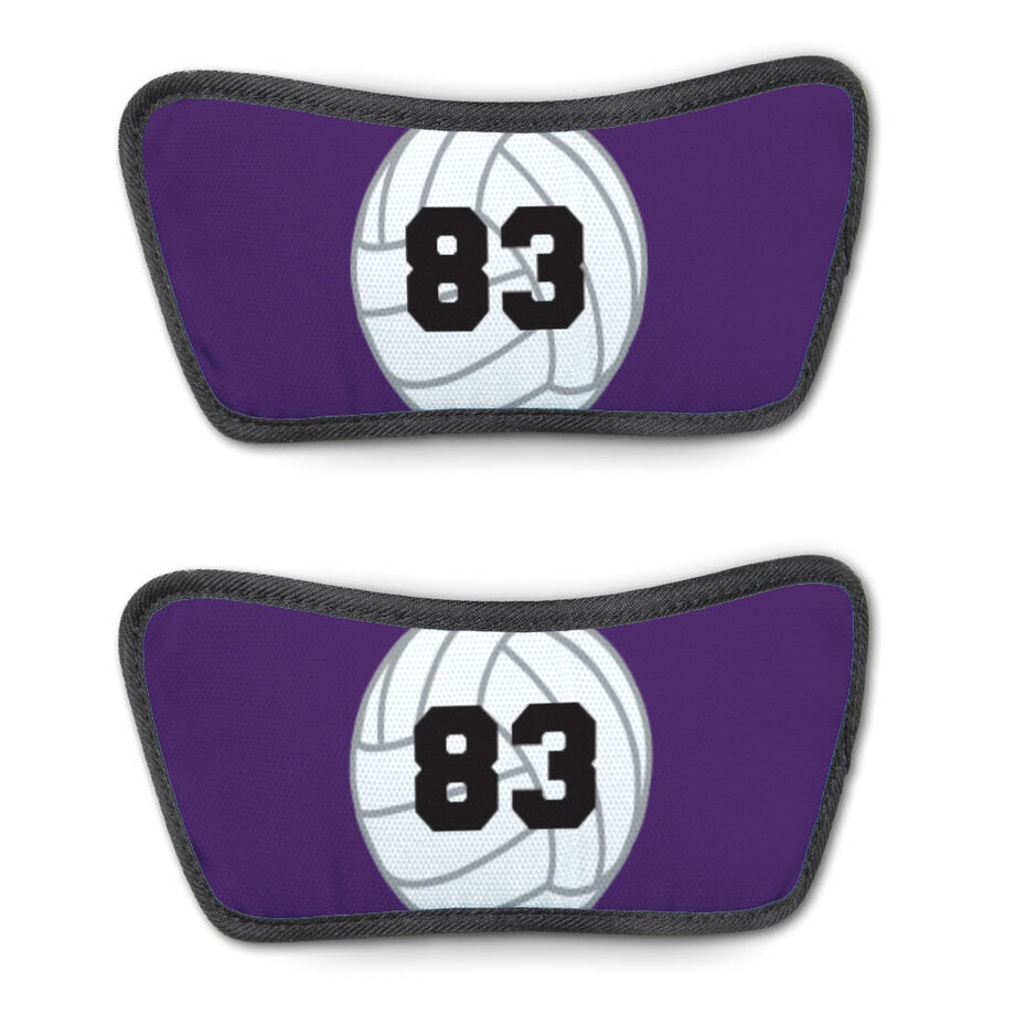Volleyball Repwell&reg; Sandal Straps - Volleyball with Number