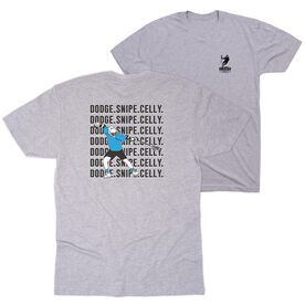 Guys Lacrosse Short Sleeve T-Shirt - Dodge Snipe Celly (Back Design)
