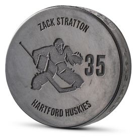 Hockey Engraved Puck - Personalized Goalie