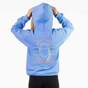 Hockey Hooded Sweatshirt - Game Time Girl (Back Design)