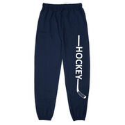 Hockey Fleece Sweatpants - Hockey Stick Word