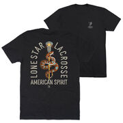 Guys Lacrosse Short Sleeve T-Shirt - Lone Star Lacrosse (Back Design)