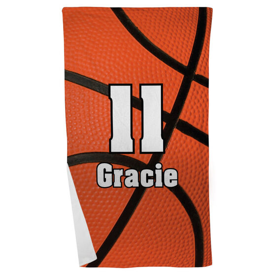 Basketball Beach Towel Personalized Number Chalktalksports Basketball Beach Towel Personalized Number
