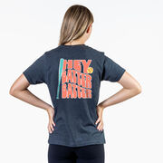 Softball Short Sleeve T-Shirt - Hey Batter Batter (Back Design)