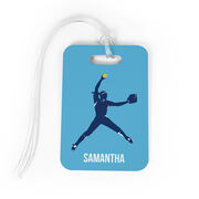 Softball Bag/Luggage Tag - Personalized Softball Pitcher