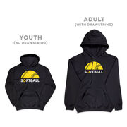 Softball Hooded Sweatshirt - Modern Softball